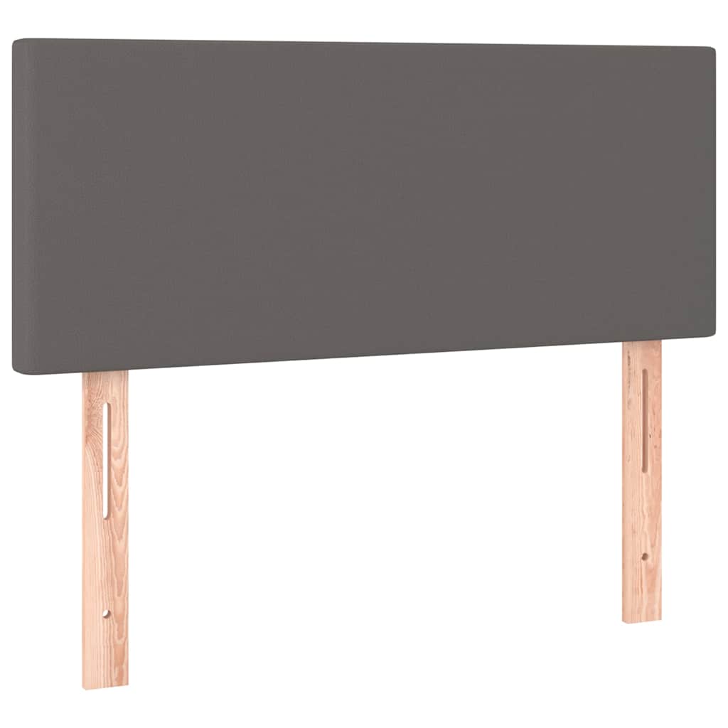 vidaXL Hoofdbord 100x5x78/88 cm kunstleer grijs, foto 3