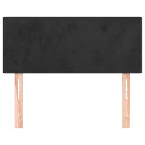 Čelo postele černé 100x5x78/88 cm samet - obrázek 3