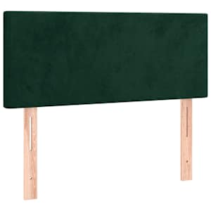 Čelo postele tmavě zelené 100x5x78/88 cm samet - obrázek 2