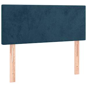 vidaXL voodiraam peats, tumesinine, 100x5x78/88 cm, samet