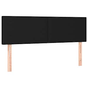 vidaXL voodipeatsid, must, 144x5x78/88 cm, kangas