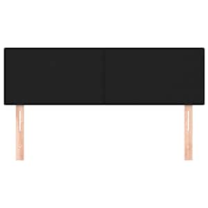 Čela postele černá 144x5x78/88 cm látka - obrázek 3