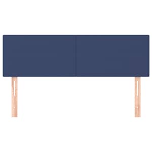 Čela postele modrá 144x5x78/88 cm látka - obrázek 3