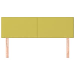 vidaXL Hoofdborden 2 st 72x5x78/88 cm stof groen