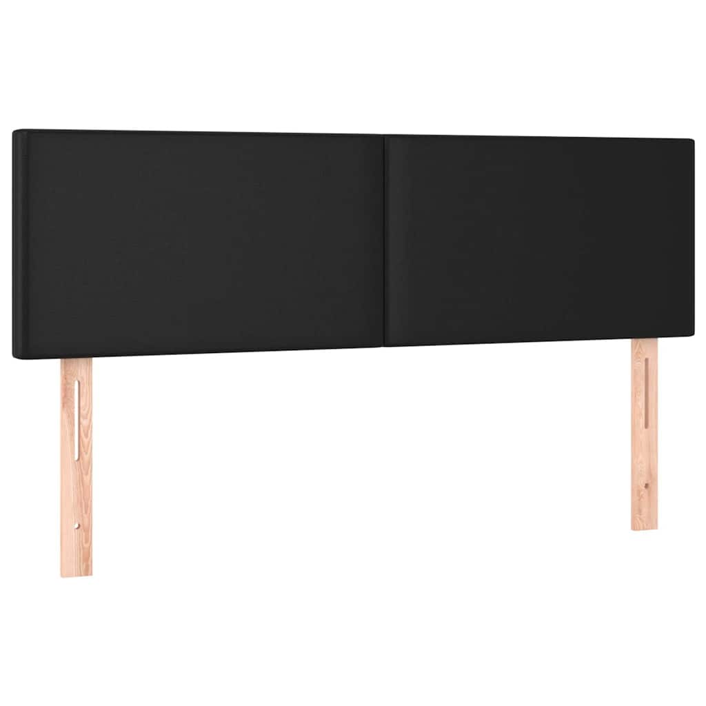 vidaXL Hoofdborden 144x5x78/88 cm kunstleer zwart, foto 3
