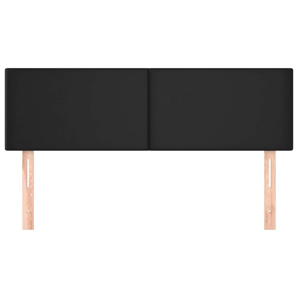 vidaXL Hoofdborden 144x5x78/88 cm kunstleer zwart, foto 2