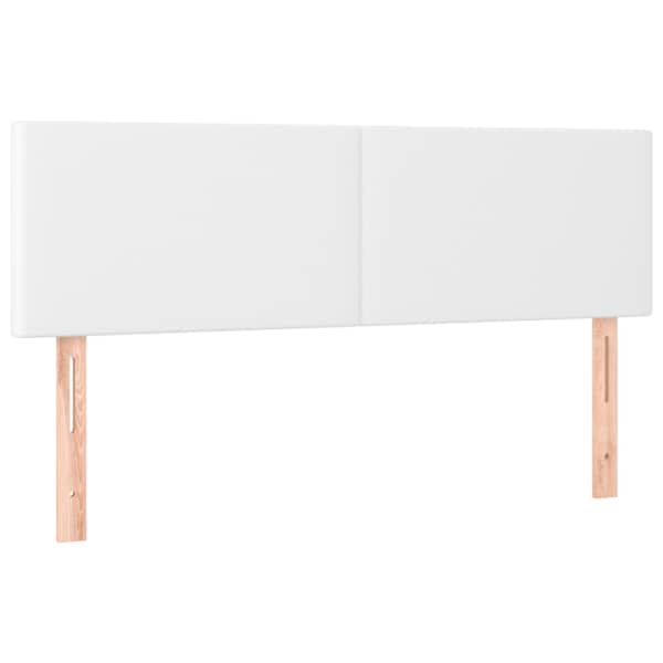 vidaXL voodipeatsid, valge, 144x5x78/88 cm, kunstnahk