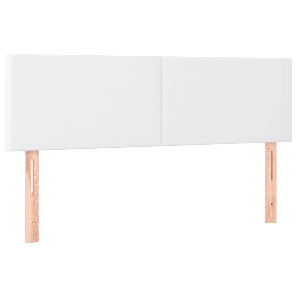 vidaXL Hoofdborden 144x5x78/88 cm kunstleer wit, foto 3