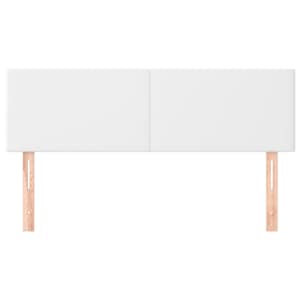Čela postele 2 ks bílá 72 x 5 x 78/88 cm umělá kůže - obrázek 3