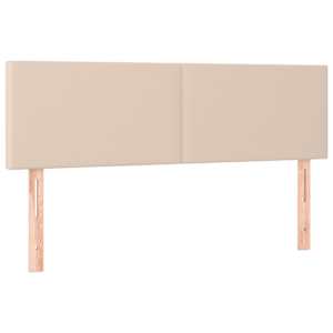 vidaXL voodipeatsid, cappuccino, 144x5x78/88 cm, kunstnahk