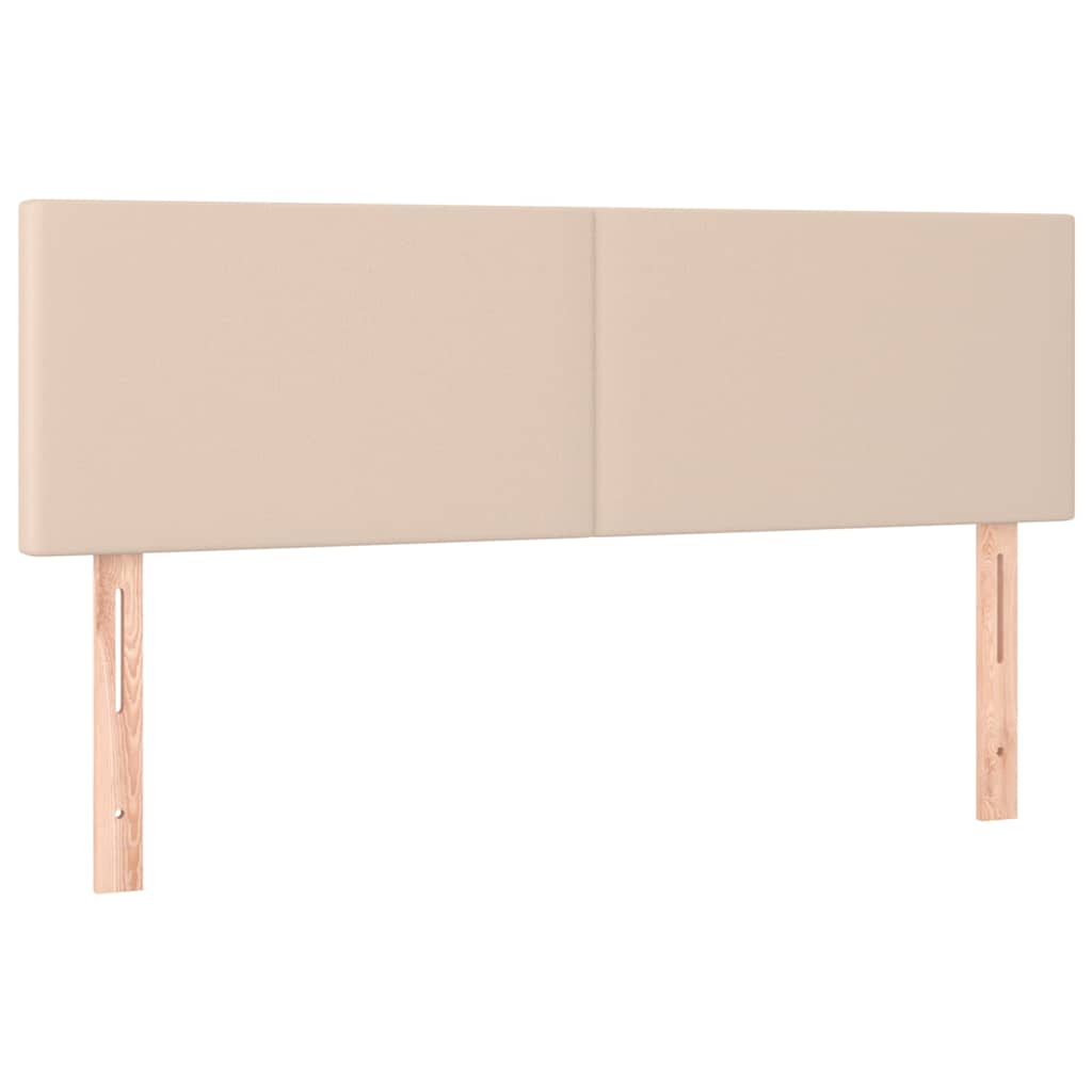 vidaXL Hoofdborden 144x5x78/88 cm kunstleer cappuccinokleurig bruin, foto 3