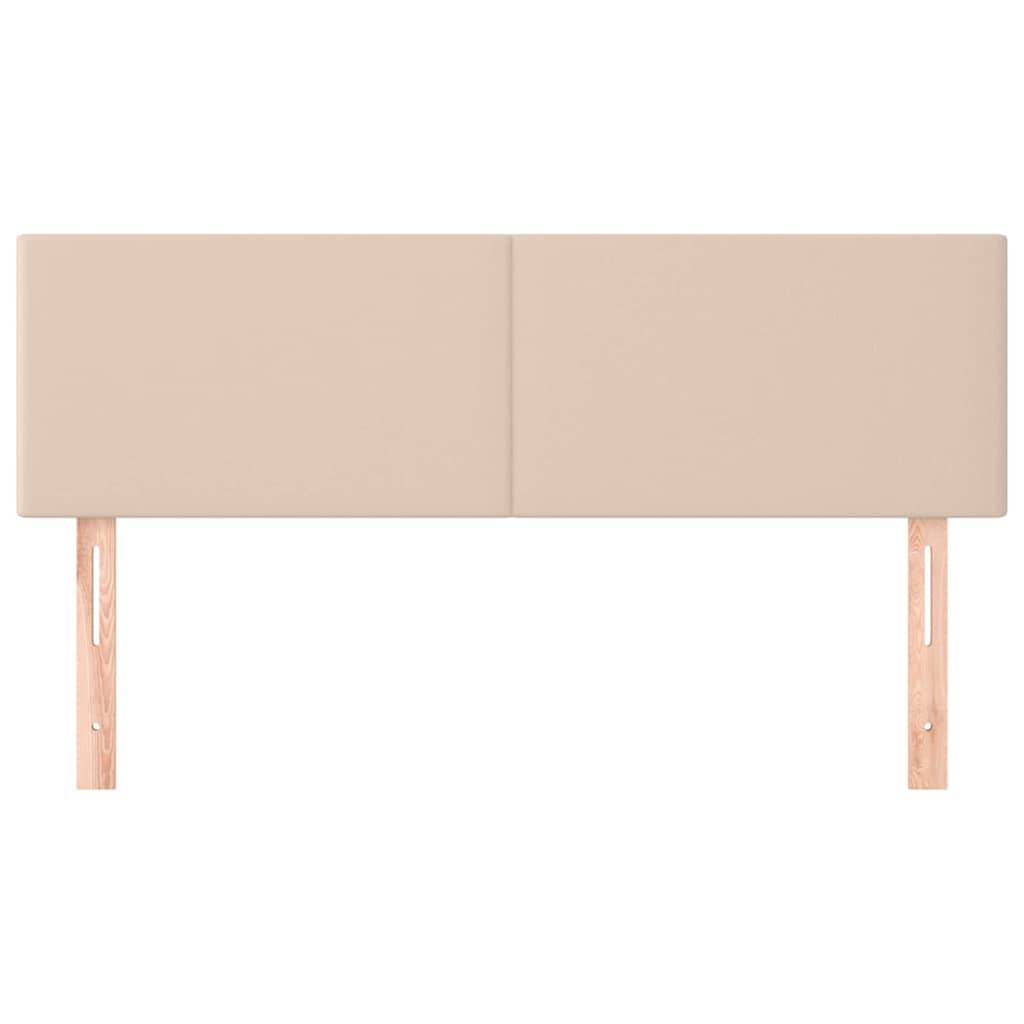 vidaXL Hoofdborden 144x5x78/88 cm kunstleer cappuccinokleurig bruin, foto 2