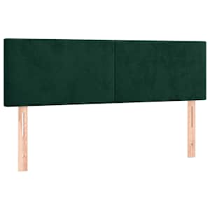 vidaXL voodipeatsid, tumerohelised, 144x5x78/88 cm, samet