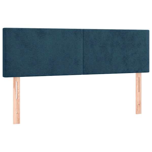 vidaXL voodipeatsid, tumesinine, 144x5x78/88 cm, samet