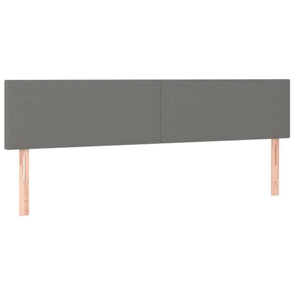 vidaXL voodipeatsid, tumehall, 160x5x78/88 cm, kangas