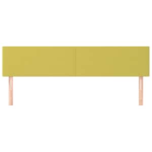 vidaXL Hoofdborden 2 st 80x5x78/88 cm stof groen
