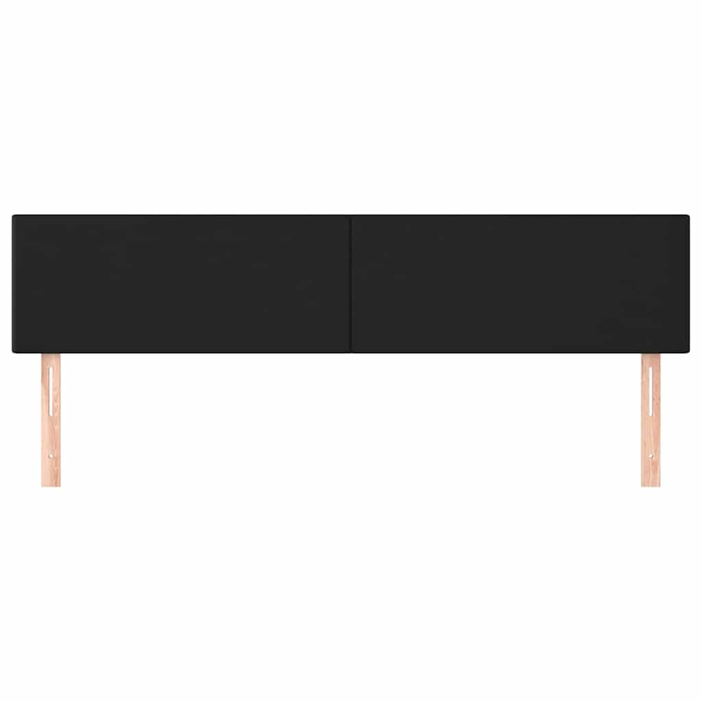 vidaXL Hoofdborden 160x5x78/88 cm kunstleer zwart, foto 2