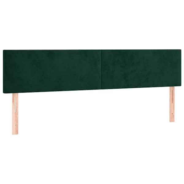 vidaXL voodipeatsid, tumeroheline, 160x5x78/88 cm, samet