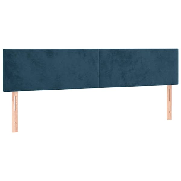 vidaXL voodipeatsid, tumesinine, 160x5x78/88 cm, samet