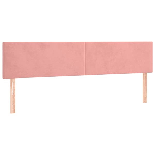 vidaXL voodipeatsid, roosa, 160x5x78/88 cm, samet