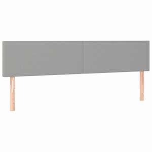 vidaXL voodipeatsid, helehall, 180x5x78/88 cm, kangas