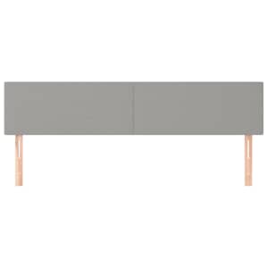 Čela postele světle šedá 180x5x78/88 cm látka - obrázek 3