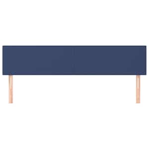 Čela postele modrá 180x5x78/88 cm látka - obrázek 3