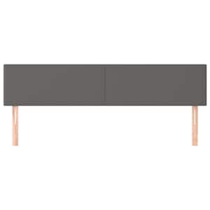 Čela postele šedá 180x5x78/88 cm umělá kůže - obrázek 3