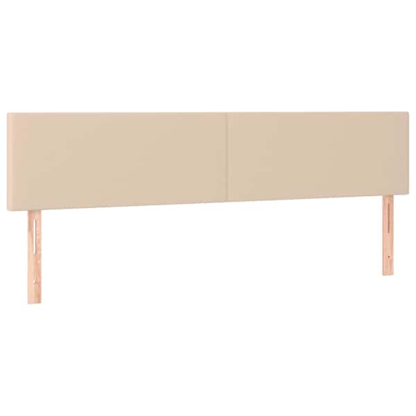 vidaXL voodipeatsid, cappuccino, 180x5x78/88 cm, kunstnahk