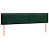 vidaXL voodipeatsid, tumerohelised, 180x5x78/88 cm, samet