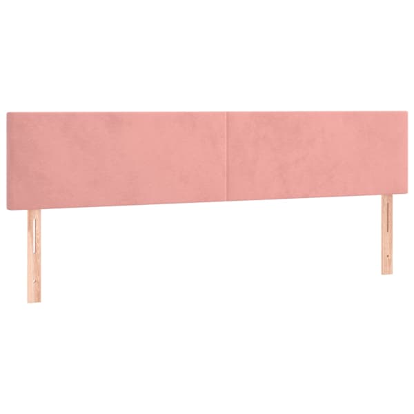 vidaXL voodipeatsid, roosa, 180x5x78/88 cm, samet