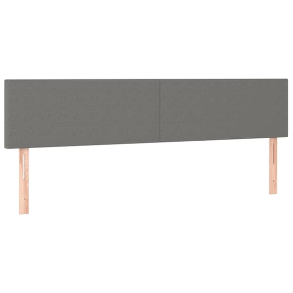vidaXL voodipeatsid, tumehall, 200x5x78/88 cm, kangas