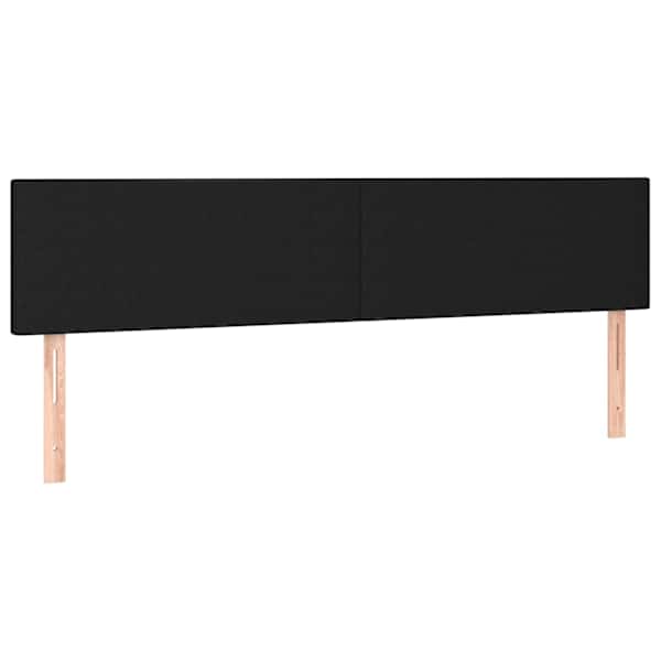 vidaXL voodipeatsid, must, 200x5x78/88 cm, kangas