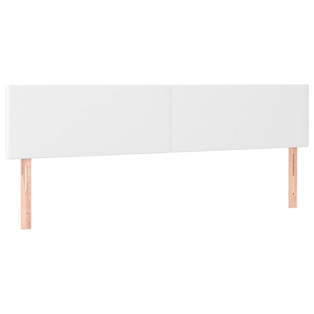 vidaXL Hoofdborden 200x5x78/88 cm kunstleer wit, foto 3