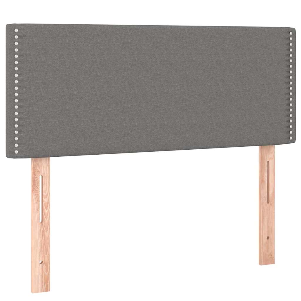 vidaXL Tăblie de pat, gri închis, 80x5x78/88 cm, textil
