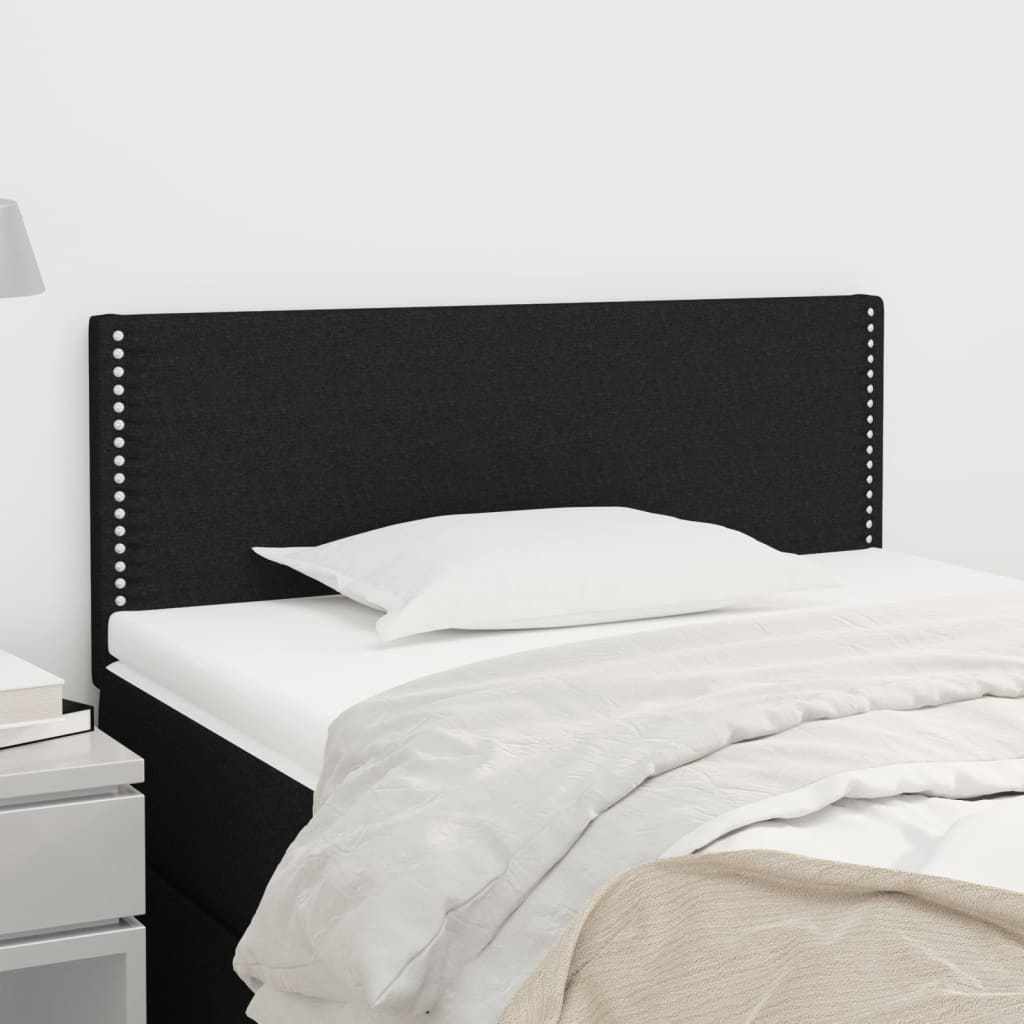 vidaXL TÄƒblie de pat, negru, 80x5x78/88 cm, textil