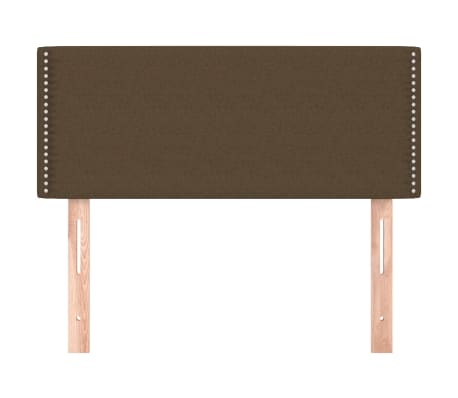 vidaXL T&ecirc;te de lit Marron Fonc&eacute; 80x5x78/88 cm Tissu