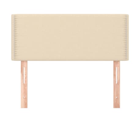 vidaXL Čelo postele krémové 80x5x78/88 cm látka