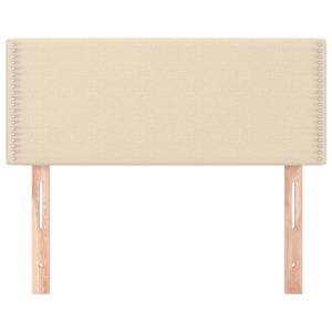 vidaXL Čelo postele krémové 80x5x78/88 cm látka