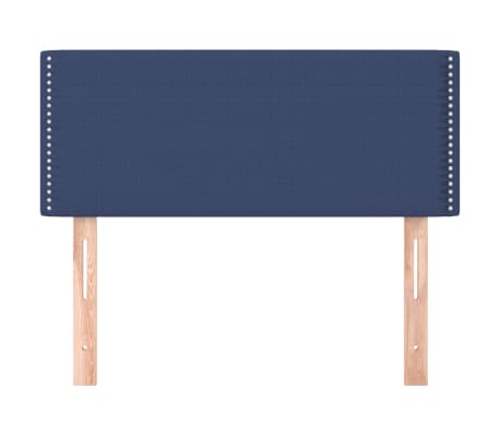 vidaXL gultas galvgalis, 80x5x78/88 cm, zils audums