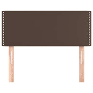 vidaXL Tăblie de pat, maro, 80x5x78/88 cm, piele ecologică