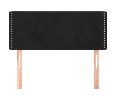 vidaXL Hoofdbord 80x5x78/88 cm fluweel zwart