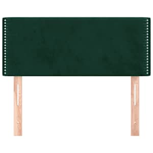 Čelo postele tmavě zelené 80 x 5 x 78/88 cm samet - obrázek 3