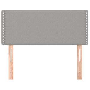 Čelo postele světle šedé 90x5x78/88 cm textil - obrázek 3