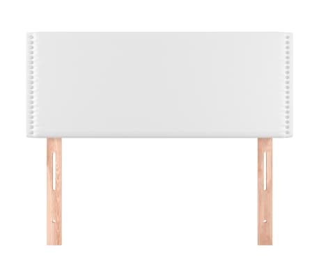 vidaXL Tăblie de pat, alb, 90x5x78/88 cm, piele ecologică