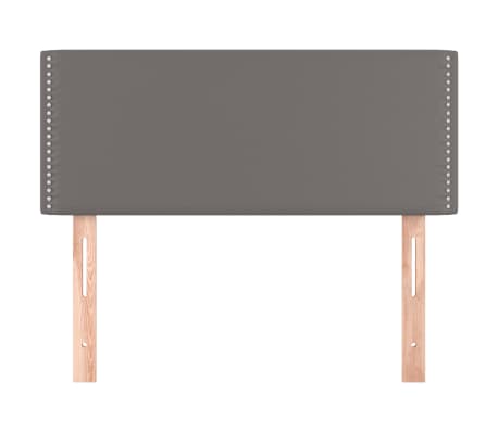 vidaXL Čelo postele &scaron;ed&eacute; 90x5x78/88 cm uměl&aacute; kůže