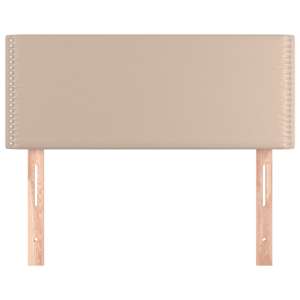 vidaXL Posteljno vzglavje kapučino 90x5x78/88 cm umetno usnje