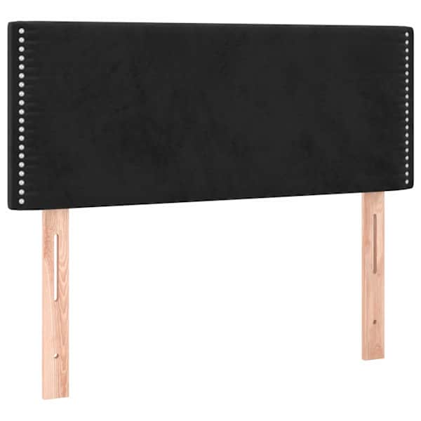 vidaXL voodipeats, must, 90x5x78/88 cm, samet