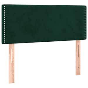 Čelo postele tmavě zelené 90x5x78/88 cm samet - obrázek 2