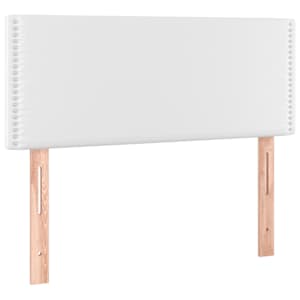 Čelo postele bílé 100x5x78/88 cm umělá kůže - obrázek 2